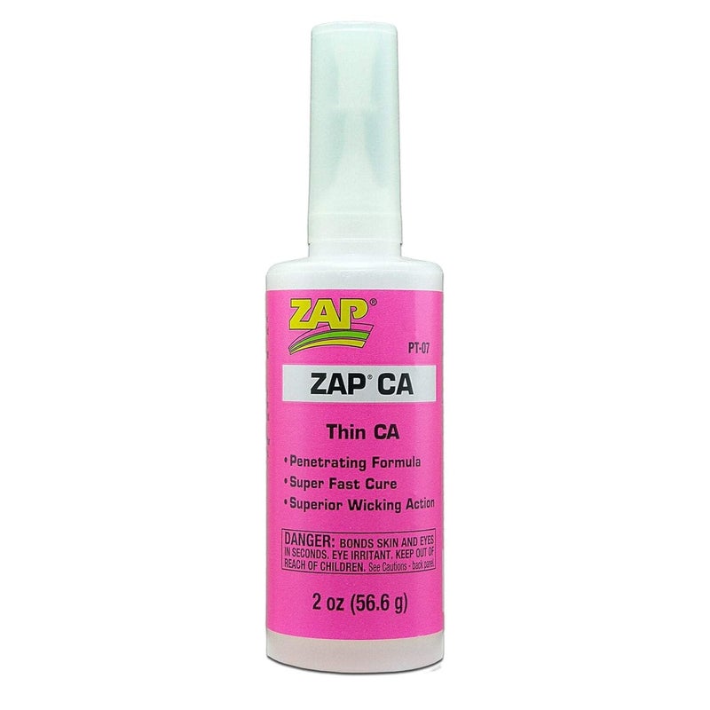Zap CA Thin Adhesive - 2 oz Quick Cure Bonding Solution